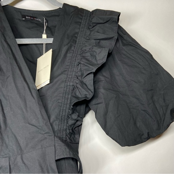 NEW Anthropologie Magali Pascal XS Extra Small Anna Puff Sleeve Belted Blouse - Picture 4 of 10